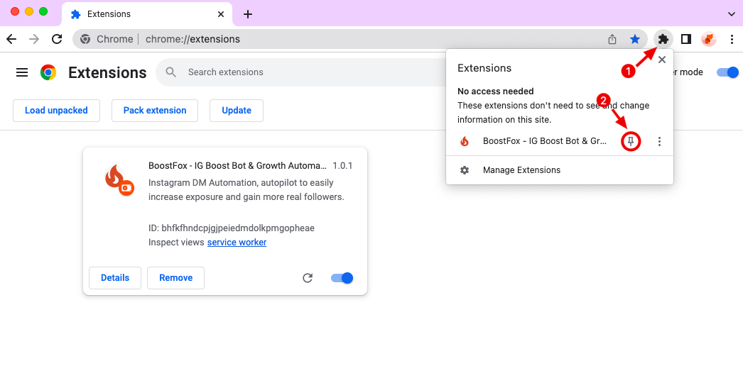 TikTok Comment Exporter chrome extension install pin