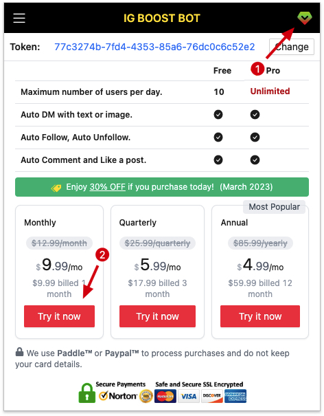 TikTok Comment Exporter chrome extension subscribe pro